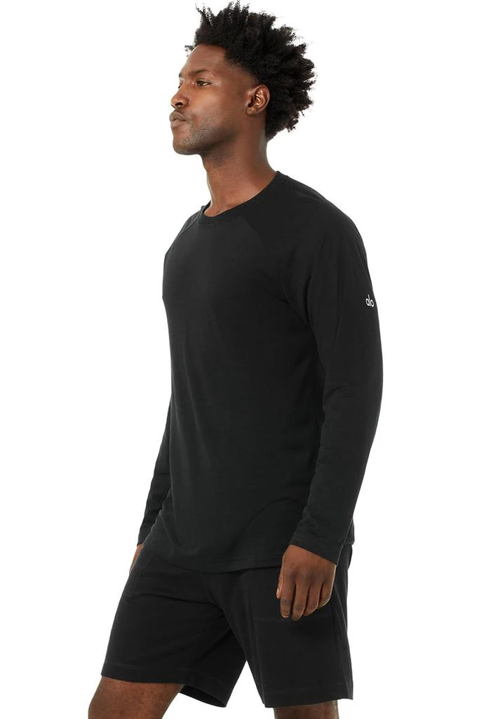Alo Triumph Long Sleeve Tee - Athletic Heather Grey 3