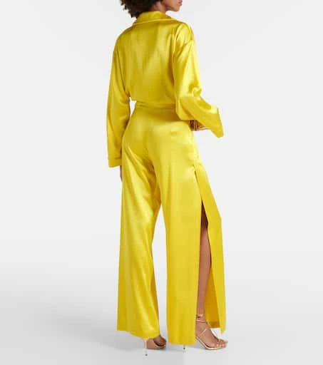 Max Mara Elegante Fiesta silk wide-leg pants 3