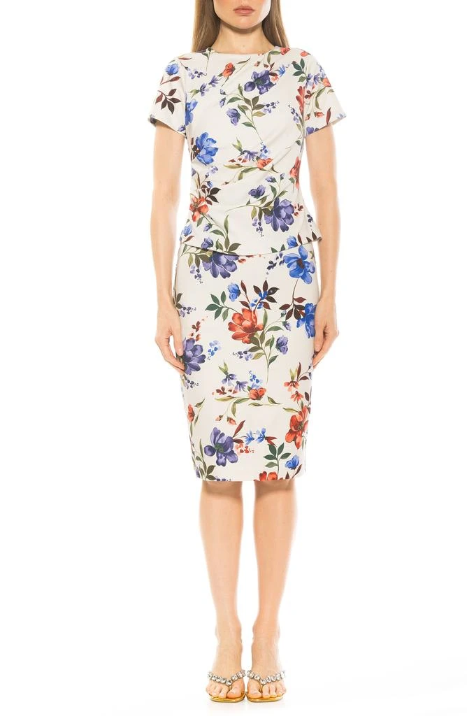 linen midi dress short sleeve White Linen Short Sleeve Women Summer Midi Dress 3706