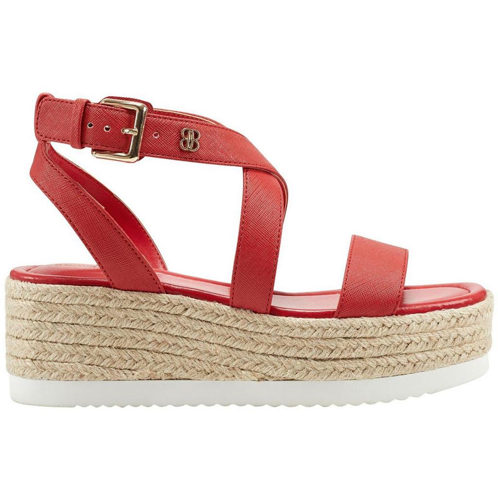 Bandolino MAJOR3 Womens Open Toe Ankle Strap Wedge Sandals