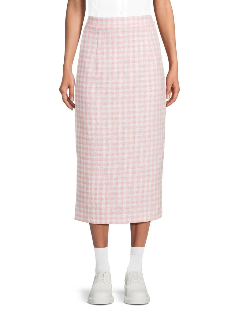 Thom Browne Checked Midi Skirt 1