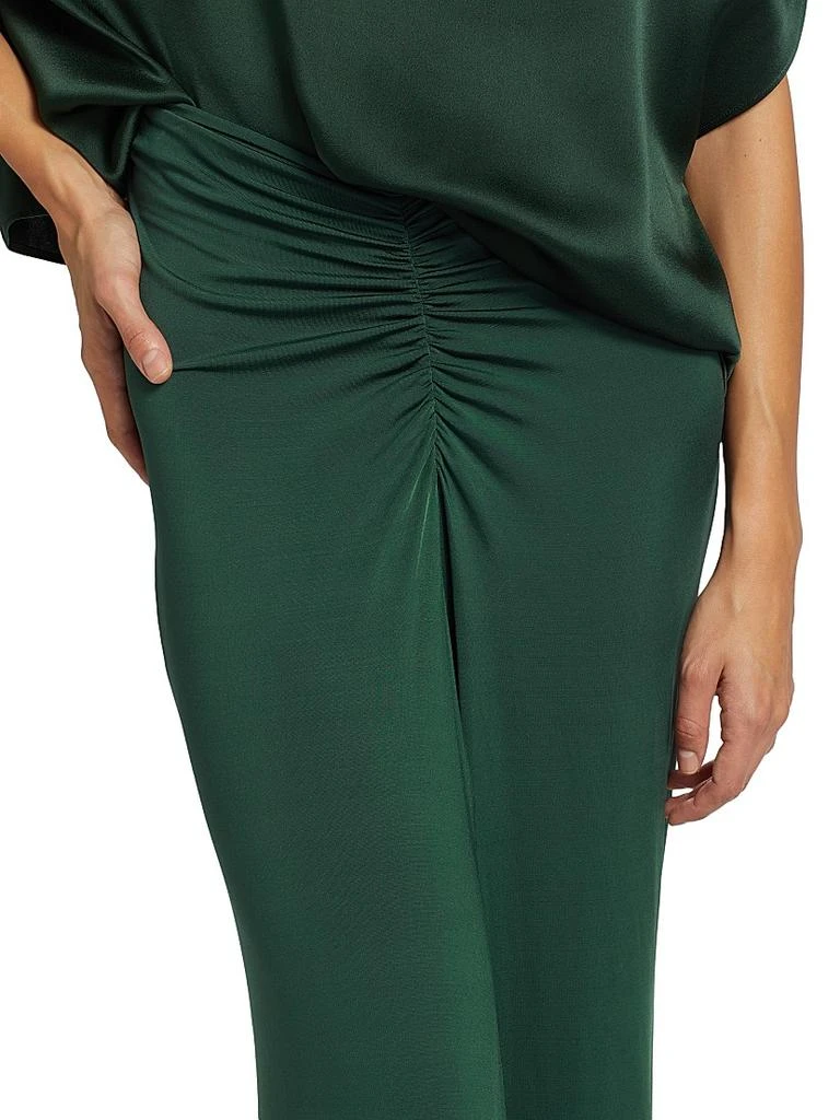LAPOINTE Ruched Jersey Maxi-Skirt 6