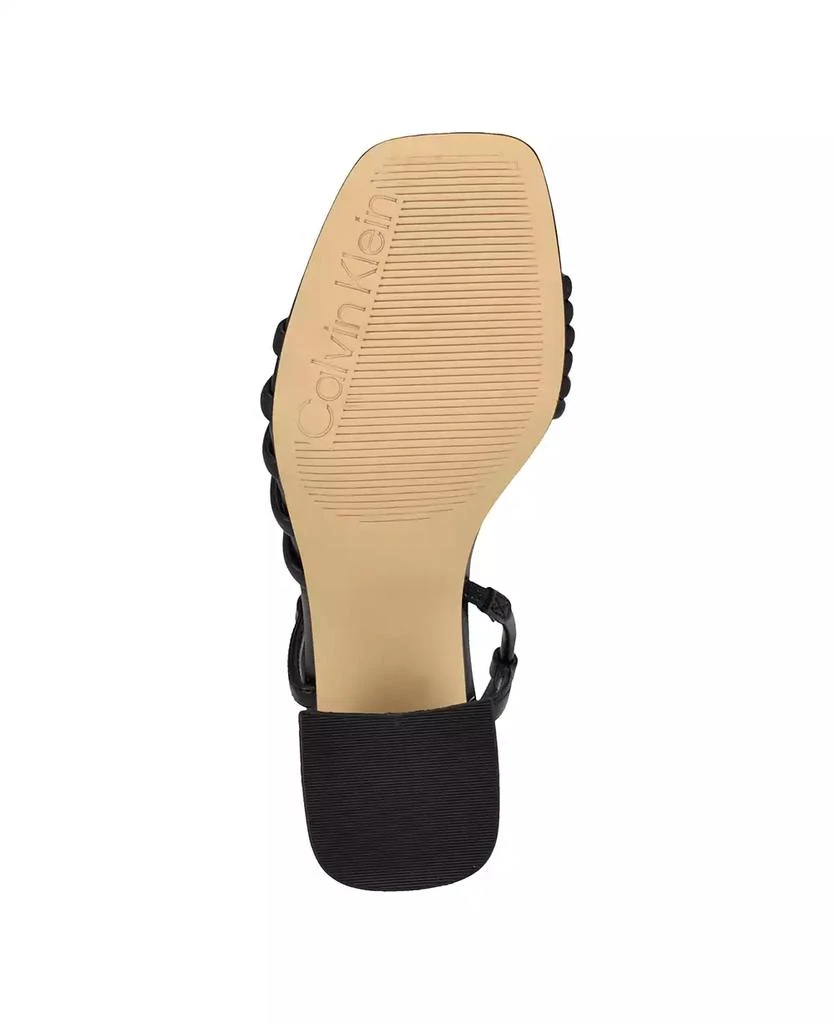 Calvin Klein Women's Holand Strappy Block Heel Dress Sandals 5