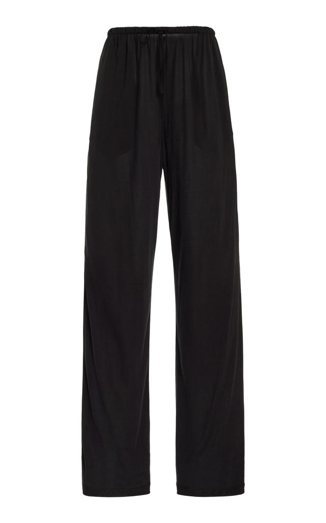 The Row The Row - Lanuit Knit Silk Wide-Leg Pants - Grey - M - Moda Operandi