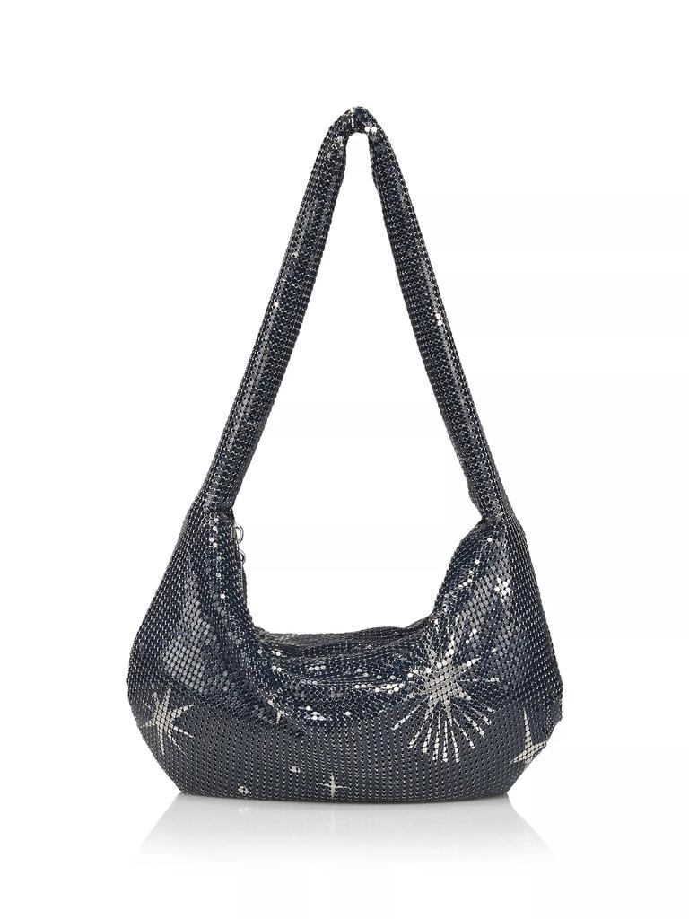 Whiting & Davis Diana Star Small Mesh Shoulder Bag