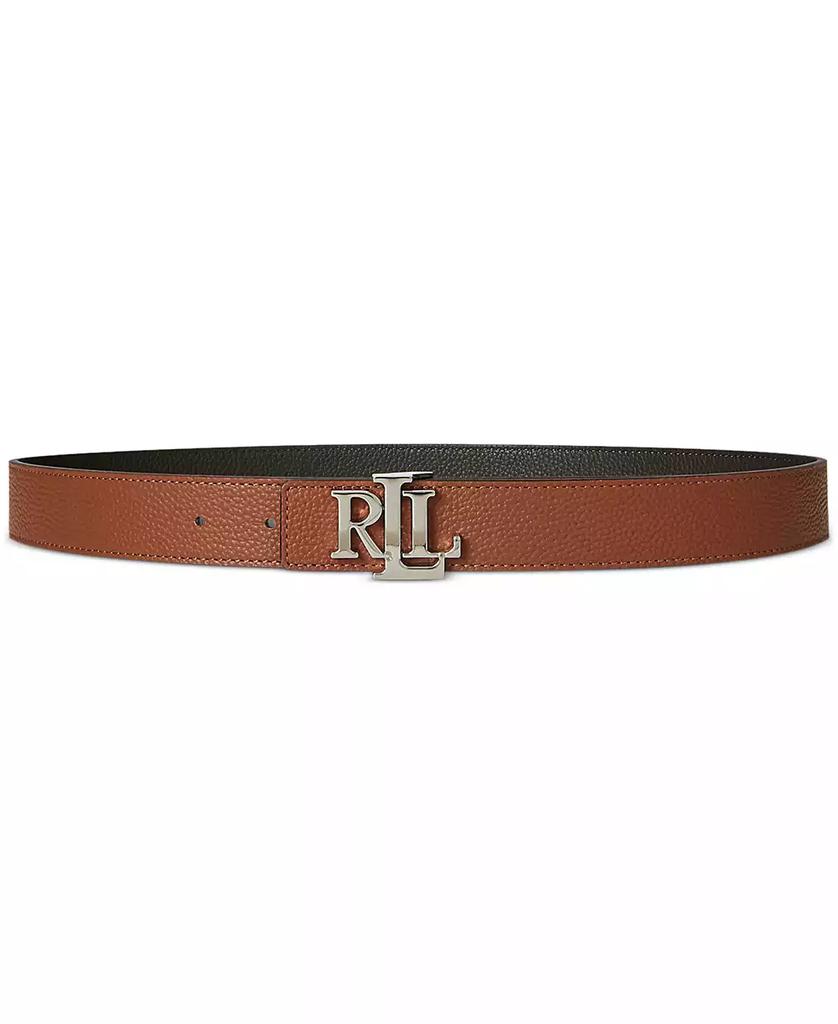 Ralph Lauren Logo Reversible Pebbled Leather Belt