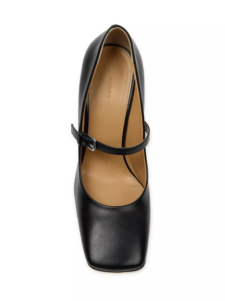 JW Anderson Chain Heel 100MM Leather Mary Jane Pumps 4