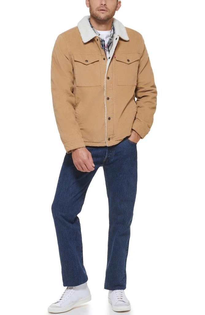 Levi's® Corduroy Faux Shearling Lined Trucker Jacket 6