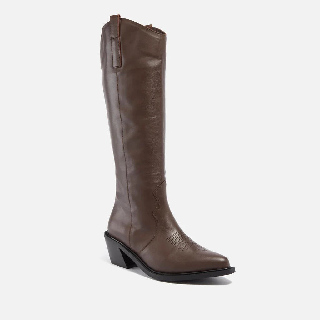 ALOHAS ALOHAS Women's Mount Leather Knee High Western Boots 2