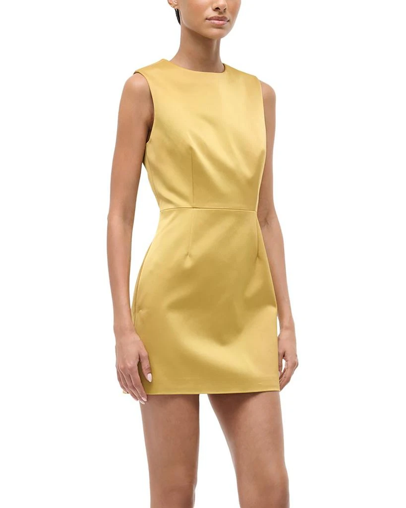 slim fit dress slacks STAUD NIKITTA MINI DRESS GOLD main image 0