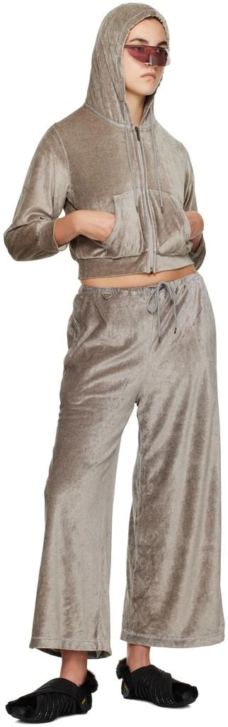 doublet Gray Crystal-Cut Lounge Pants 4