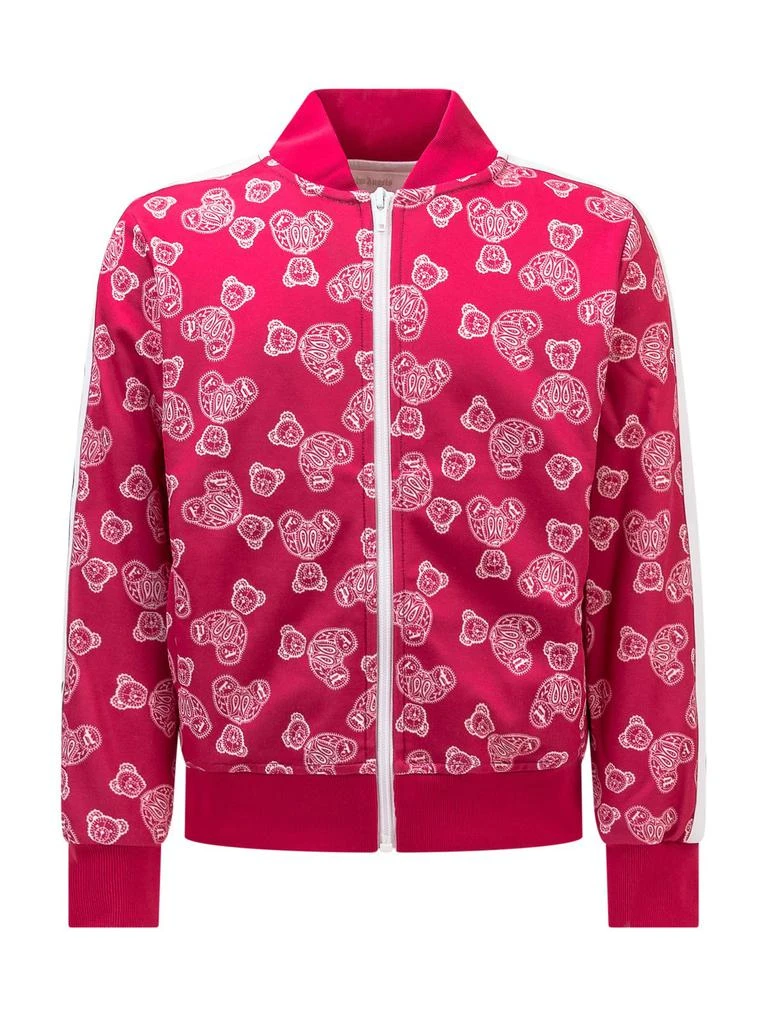 Palm Angels Palm Angels Kids All-Over Teddy Bear-Printed Bomber Jacket 1