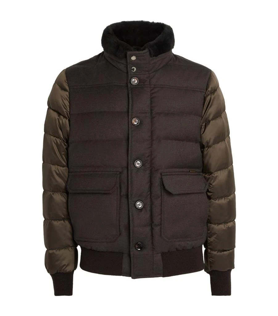 MOORER Fur-Trim Fantoni Down Jacket 1