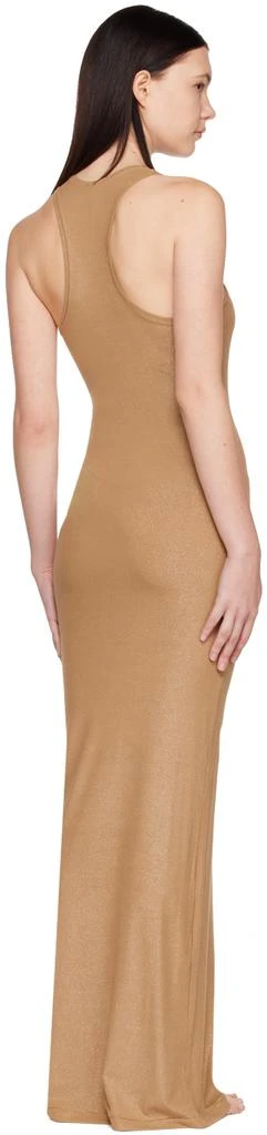 SKIMS Beige Soft Lounge Shimmer Maxi Dress 3