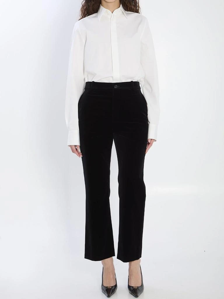 Yves Saint Laurent Saint Laurent Mid-Rise Velvet Pants 5