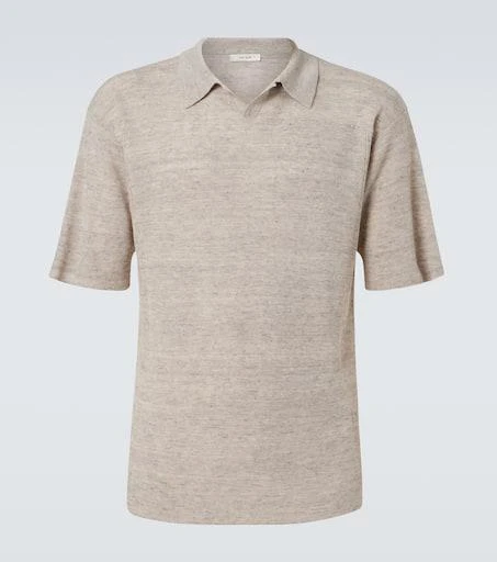 The Row Reggie linen-blend polo shirt 1