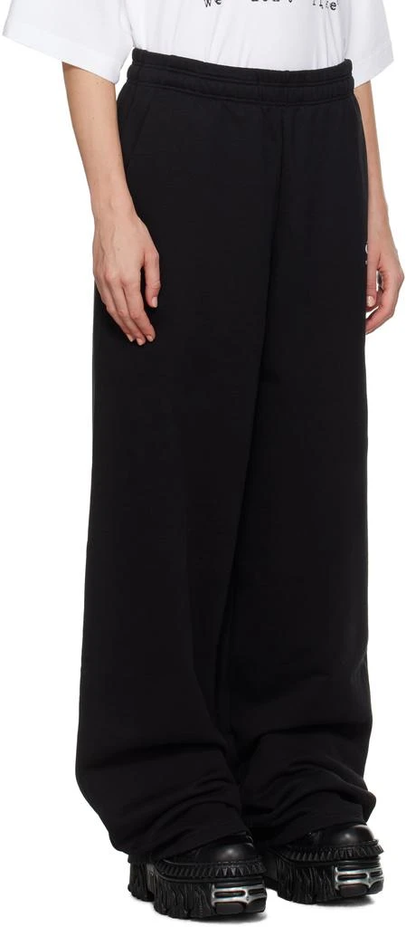 Vetements Black Oval Logo Sweatpants 2