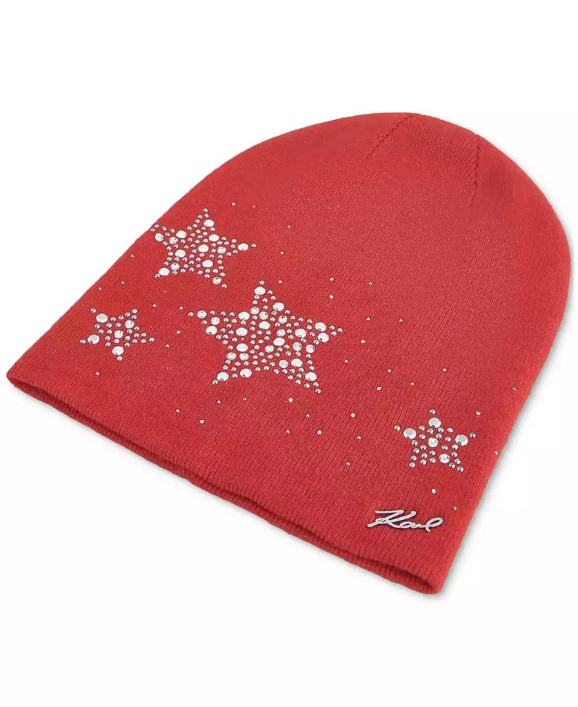 Karl Lagerfeld Paris Women's Sparkle Stars Beanie 2