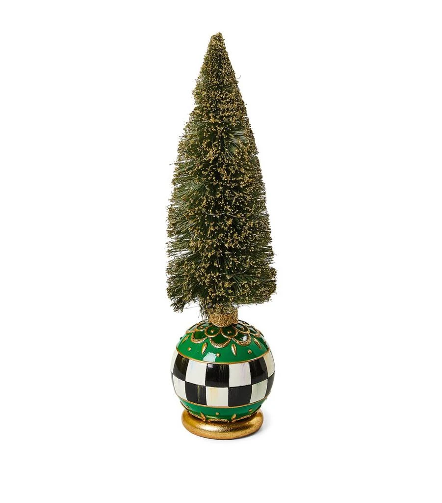 MacKenzie-Childs Medium Emerald Luxe Illuminated Bottle Brush Tree 1