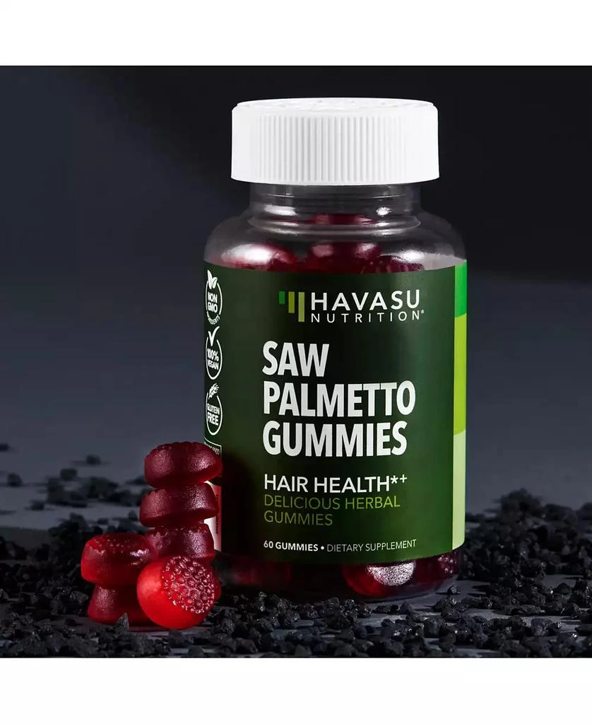 Havasu Nutrition Saw Palmetto Gummies, Raspberry Flavored, 60ct 4