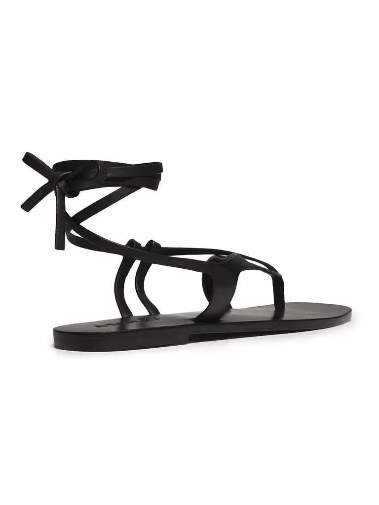 A.Emery Rita Leather Ankle-Wrap Sandals 3