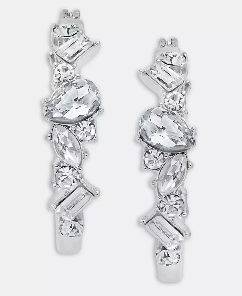Givenchy Small Crystal Hoop Earrings, 0.8"