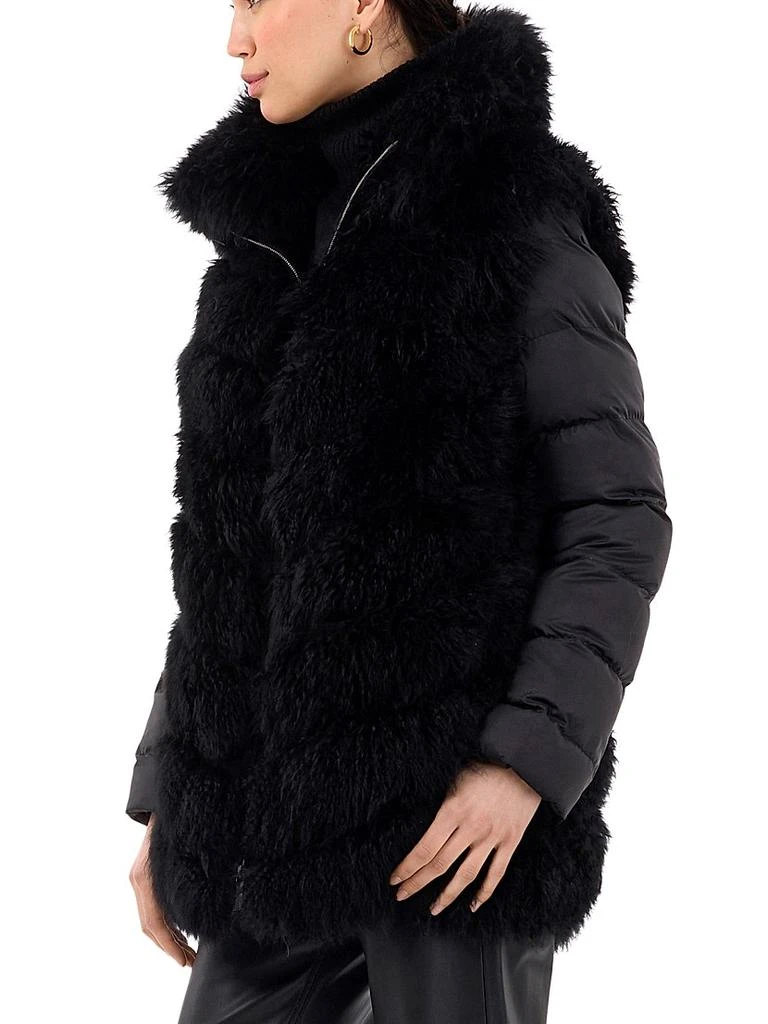 Gorski Cashmere Goat Puffer with Detachable Sleeves 4