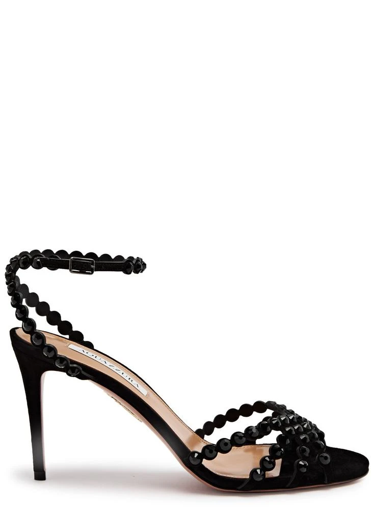 Aquazzura Tequila 85 embellished suede sandals Sandals Compare