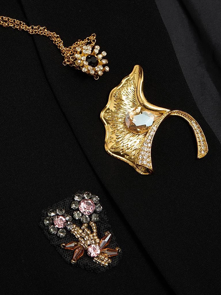 Cinq à Sept Cheyenne Goldtone Brooches Blazer 7