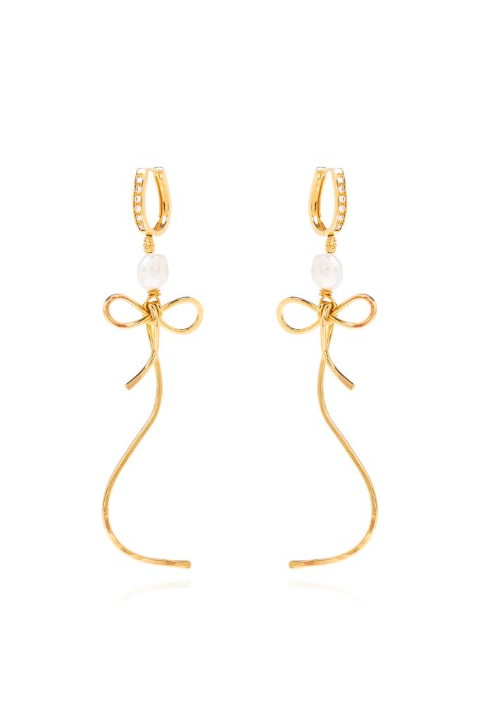 Marni MARNI | Silver Bow drop earrings | Women | PZ