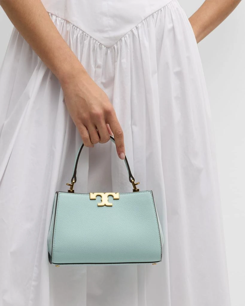 Tory Burch Eleanor Mini Pebbled Leather Satchel Bag 5