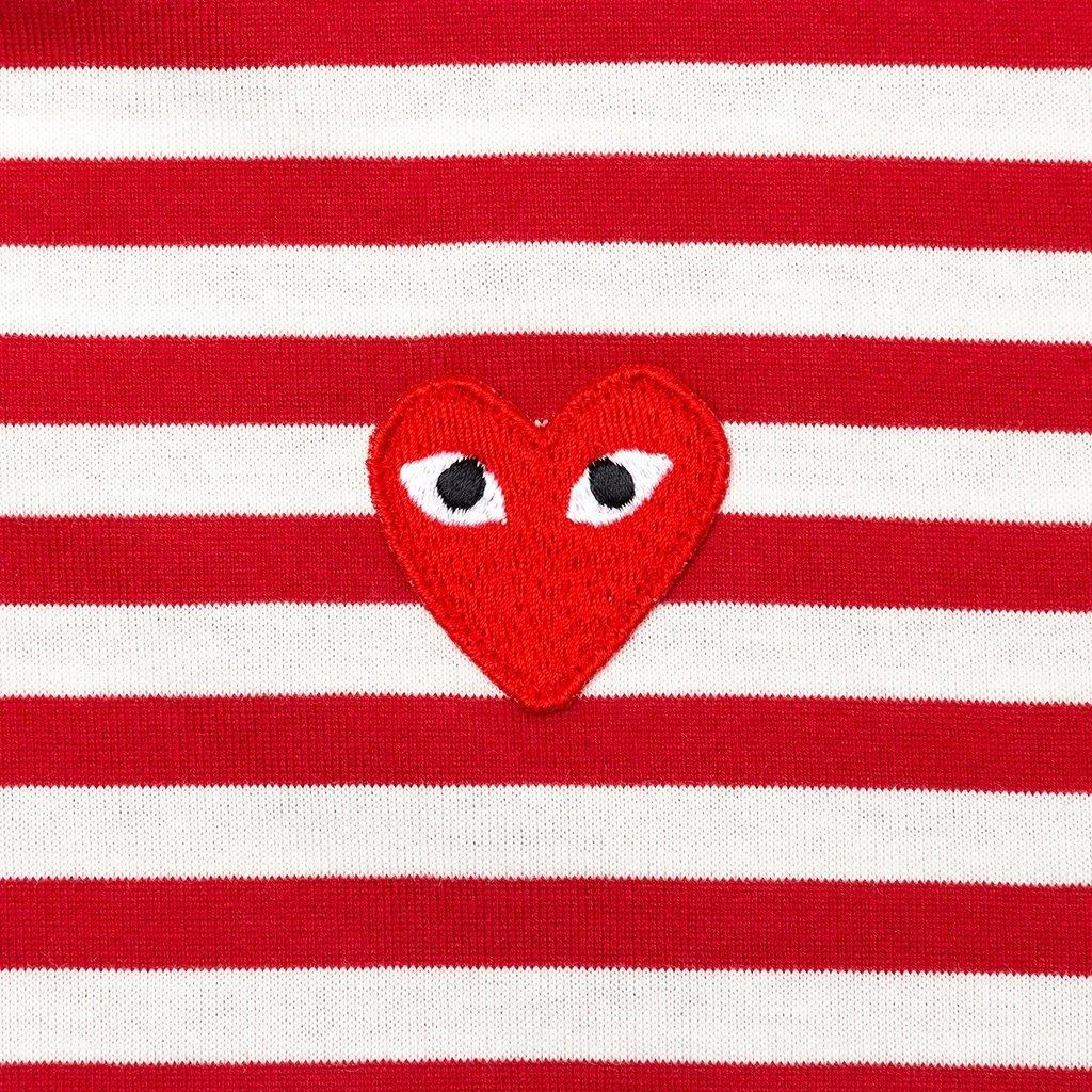 Comme des Garcons Comme des Garçons Play Striped Crewneck T-Shirt 4