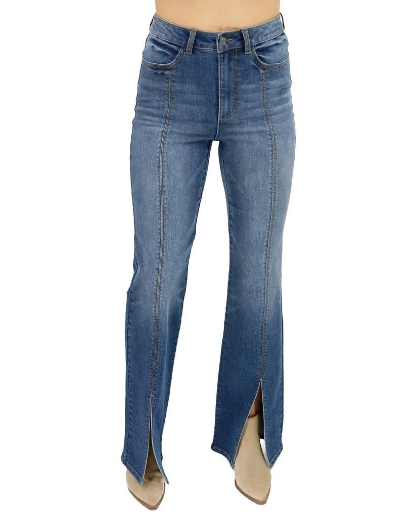 Grace and Lace Grace And Lace - Front Slit Jeans 1