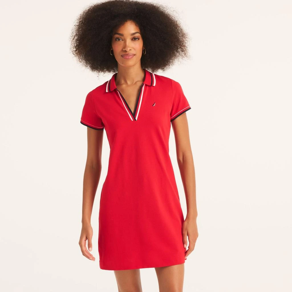 Nautica Womens Deck Polo Dress 10