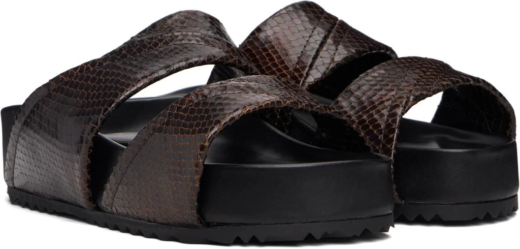 Dries Van Noten Brown Leather Sandals 4