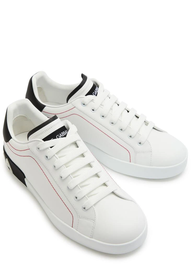 Dolce
Gabbana Portifano panelled leather sneakers 3