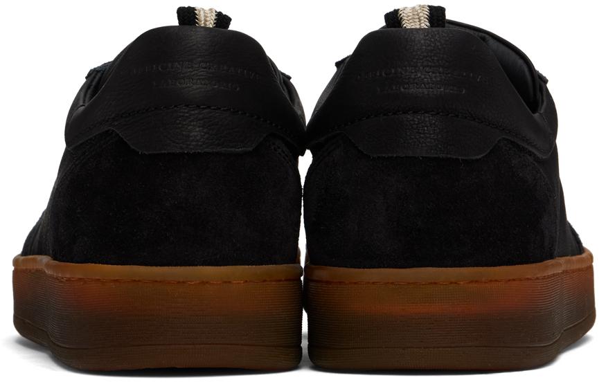 Officine Creative Black Rekombined 001 Sneakers