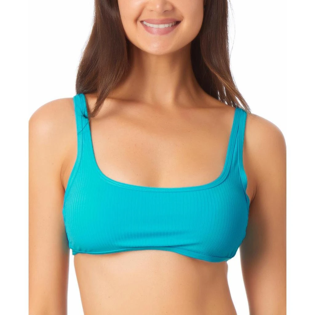 California Waves Juniors Womens Ribbed Pool Bikini Swim Top 3