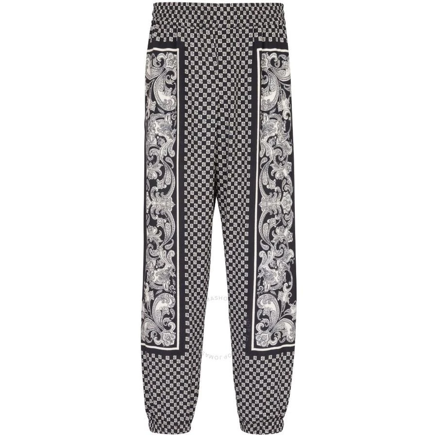Balmain Mini Monogram Paisley Print Trousers 1
