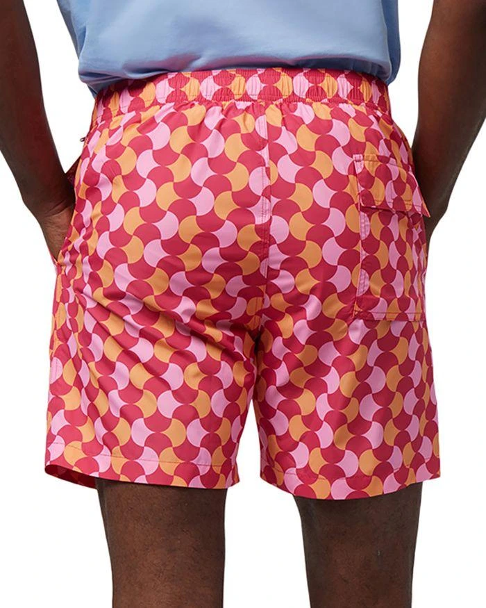 Psycho Bunny Colchester Lightweight Printed 5.75" Swim Trunks 3