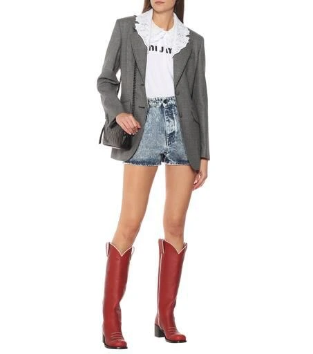 Miu Miu Leather knee-high boots 2