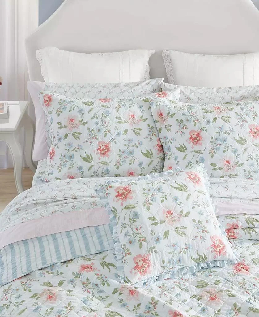 Laura Ashley Emilie Reversible 3 Piece Quilt Set 3