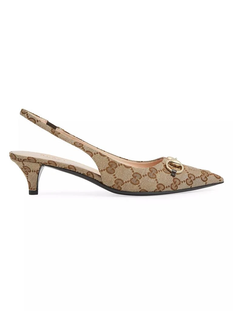 Gucci Erin GG Canvas Slingback Pumps 1