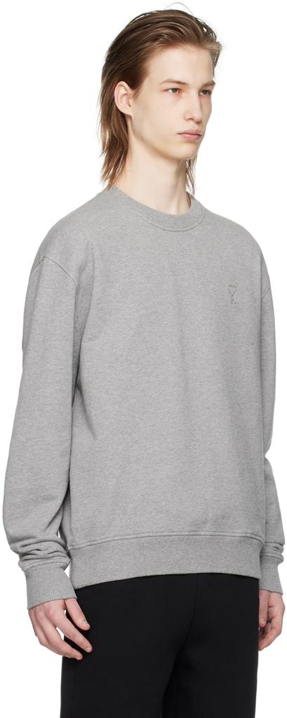 AMI Paris Gray Ami de Cœur Sweatshirt