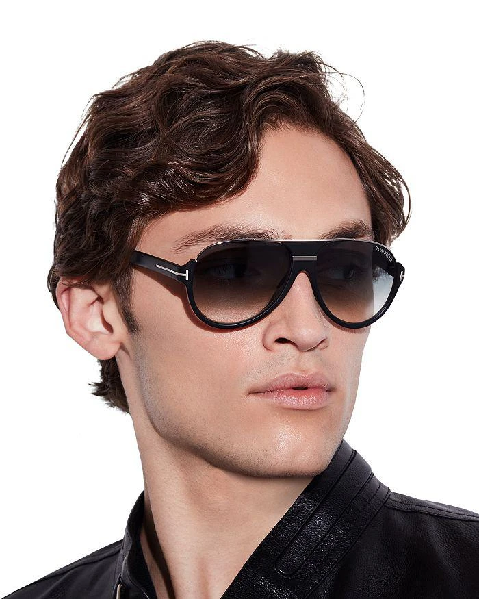 Tom Ford Dimitry Flat Top Aviator Sunglasses, 61mm 3