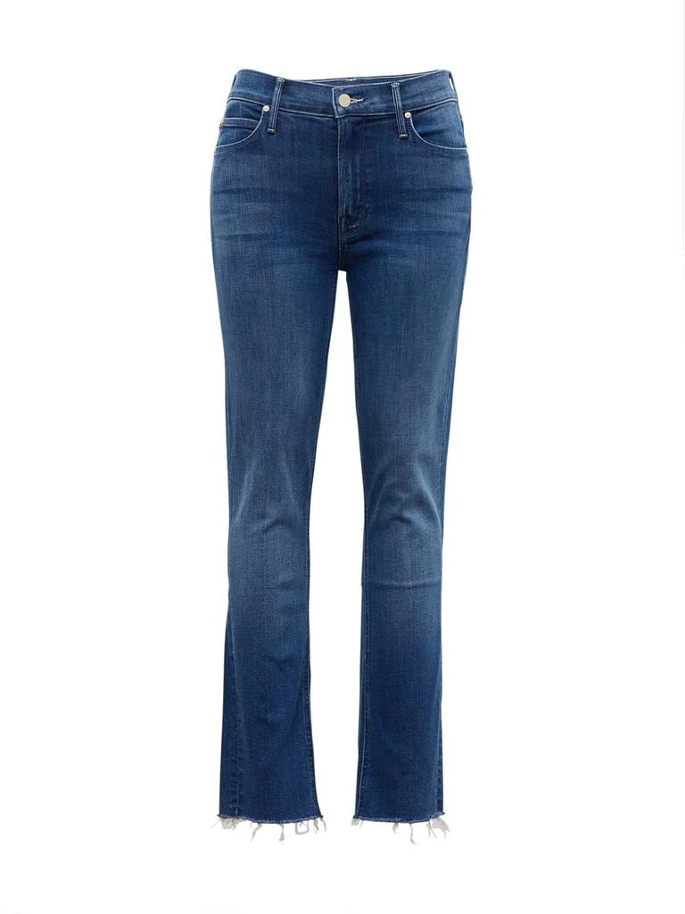 MOTHER Mother The Mid Rise Dazzler Ankle Fray Jeans 1