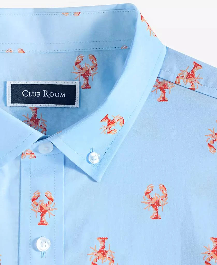 Club Room Men's Short Sleeve Lobster Print Button-Down Shirt, Exclusively at Macy's 5