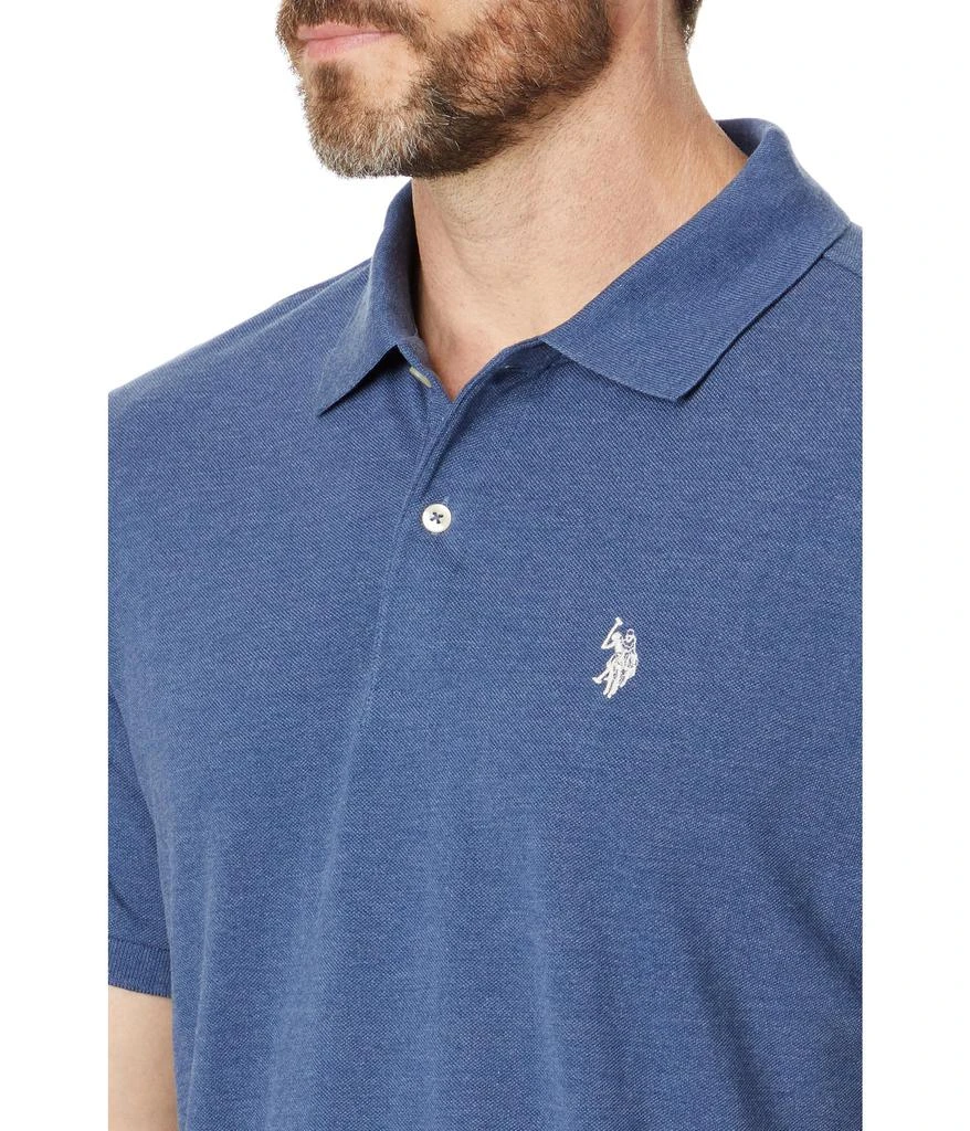 U.S. POLO ASSN. Solid Cotton Pique Polo with Small Pony 3
