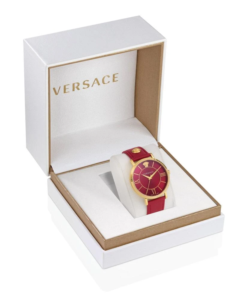 Versace V-Eternal Leather Watch 4