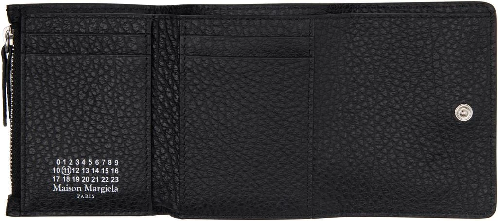 MAISON MARGIELA Black Four Stitches Wallet 3